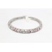 Women's bracelet bangle 925 sterling silver natural ruby emerald gem stone A 287